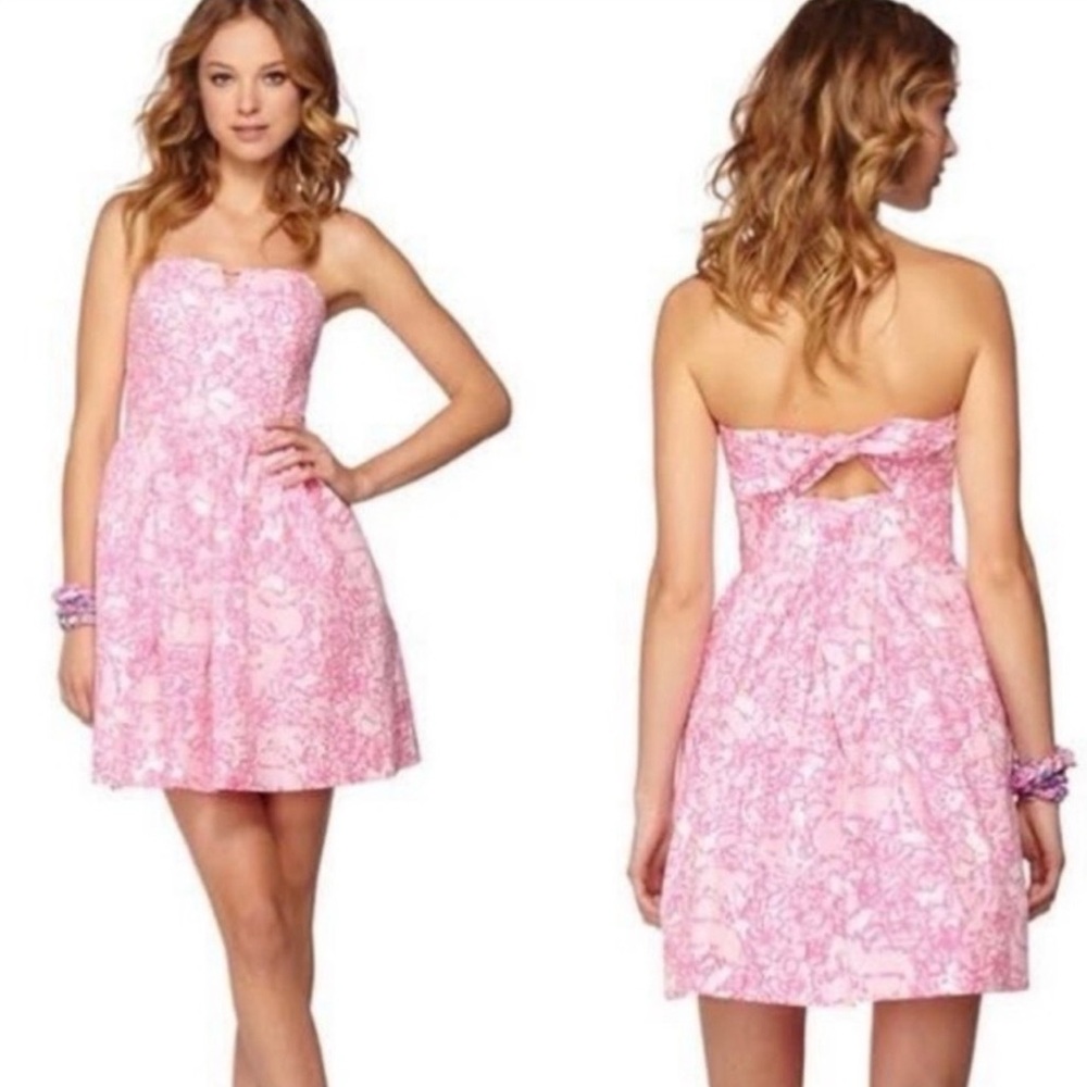 NWT Lilly Pulitzer Richelle Dress featuring “She's a Fox" floral print.  Size 4.